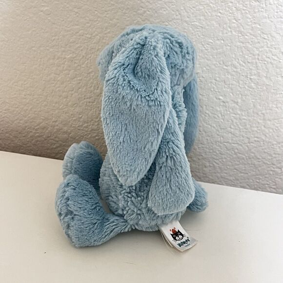 Jellycat Little Bashful Aqua Bunny Rabbit Plush Stuffed Animal Blue 8" - Picture 5 of 9